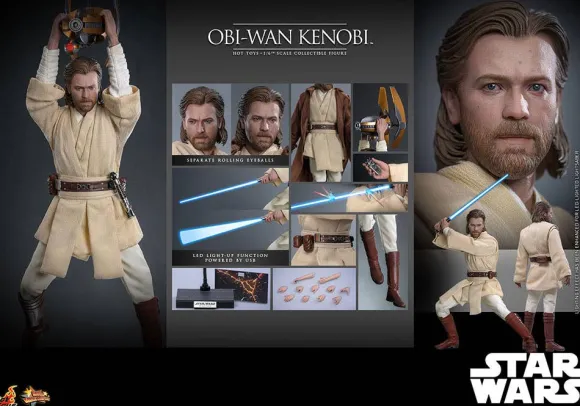 1/6 Movie Masterpiece - Fully Poseable Figure: Star Wars: Attack of the Clones - Obi-Wan Kenobi