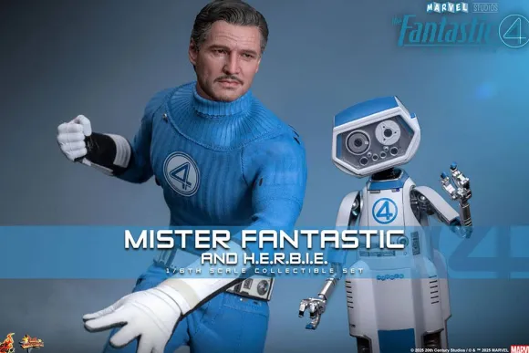 1/6 Movie Masterpiece - Fully Poseable Figure: The Fantastic Four: First Steps - Mister Fantastic & H.E.R.B.I.E.