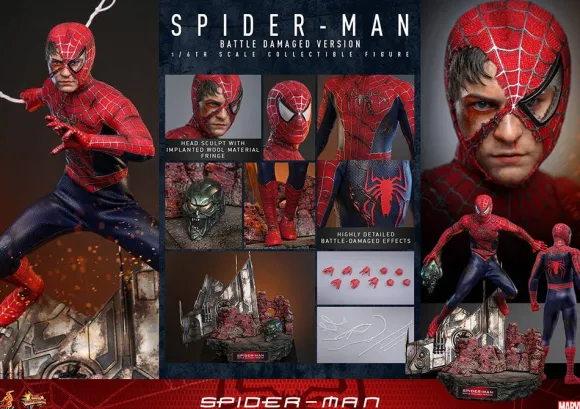 1/6 Movie Masterpiece - Fully Poseable Figure: Spider-Man - Spider-Man (Battle Damaged Version)