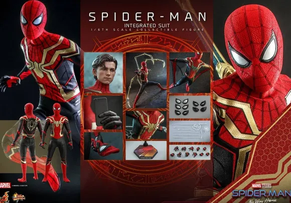 1/6 Movie Masterpiece - Scale Fully Poseable Figure: Spider-Man: No Way Home - Spider-Man (Integrated Suit Version)