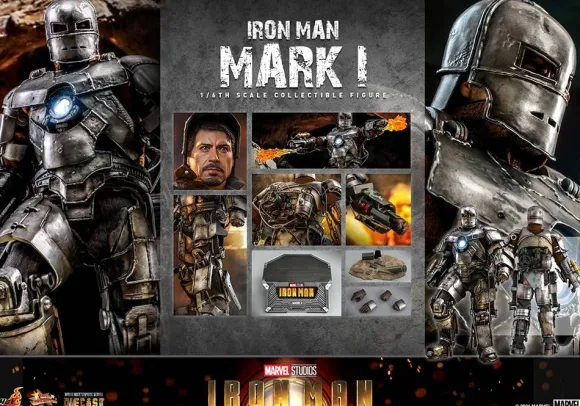 1/6 Movie Masterpiece Diecast - Fully Poseable Figure: Iron Man - Mark 1