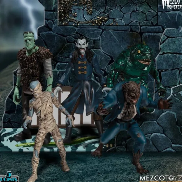 5 Points / Mezco's Monsters: Tower of Fear 3.75inch Action Figure Box Set