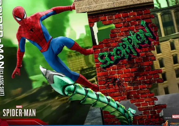 1/6 Video Game Masterpiece - Scale Fully Poseable Figure: Marvel's Spider-Man - Spider-Man (Classic Suit Version)