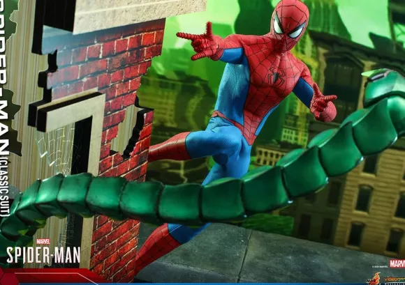 1/6 Video Game Masterpiece - Scale Fully Poseable Figure: Marvel's Spider-Man - Spider-Man (Classic Suit Version)