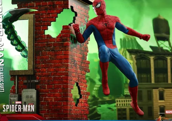 1/6 Video Game Masterpiece - Scale Fully Poseable Figure: Marvel's Spider-Man - Spider-Man (Classic Suit Version)