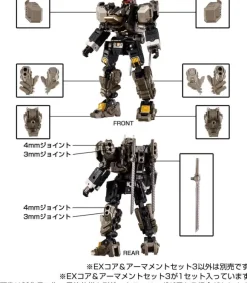 Diaclone EX Core & Armament Set 3