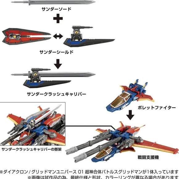 Diaclone / Gridman Universe 01 Super God Combined Battles Gridman