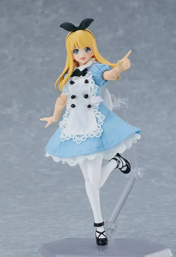 figma Female Body (Alice) with Dress + Apron Outfit