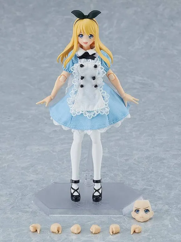 figma Female Body (Alice) with Dress + Apron Outfit