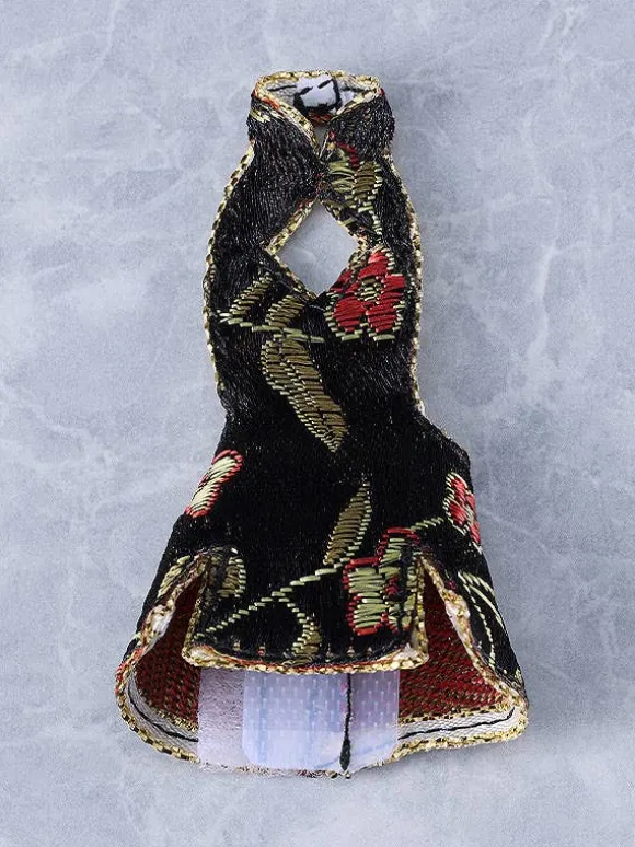 figma Styles Mini Skirt Chinese Dress (Black)