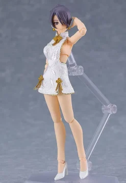 figma Styles Mini Skirt Chinese Dress (White)