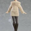 figma Styles Off-the-Shoulder Sweater Dress (Beige)