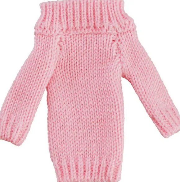 figma Styles Off-the-Shoulder Sweater Dress (Pink Beige)