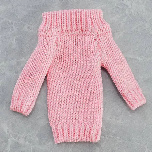 figma Styles Off-the-Shoulder Sweater Dress (Pink Beige)