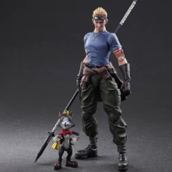 Final Fantasy VII: Advent Children Play Arts Kai: Cid Highwind & Cait Sith