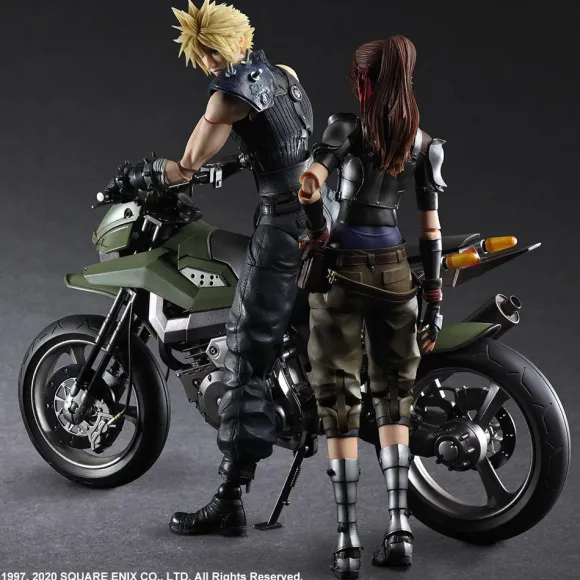 Final Fantasy VII Remake: Play Arts Kai Jessie, Cloud & Motor Bike Set