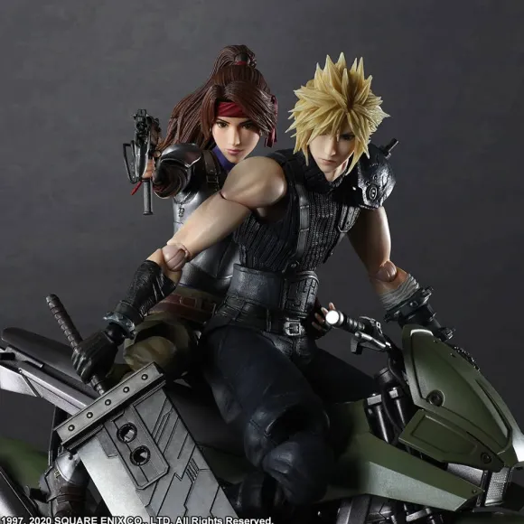 Final Fantasy VII Remake: Play Arts Kai Jessie, Cloud & Motor Bike Set