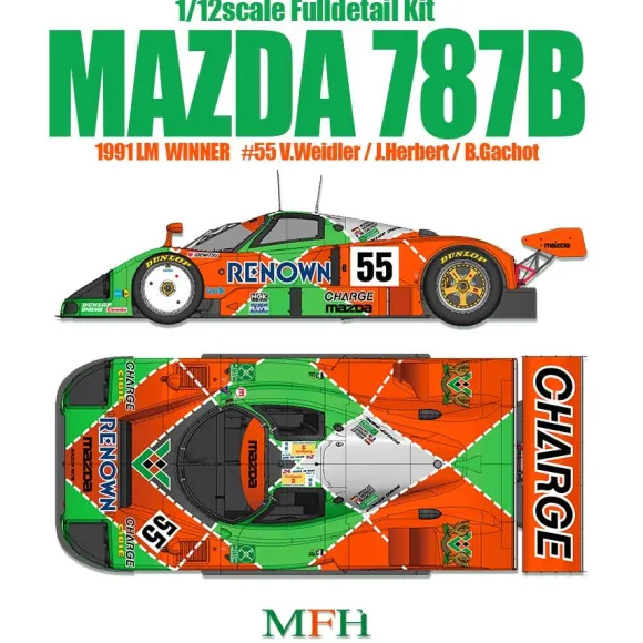 1/12 Full Detailed Kit: Mazda 787B