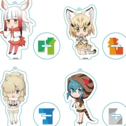 Kemono Friends Nendoroid Plus Acrylic Keychain Set Mountain & Desert Area
