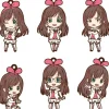 Kizuna AI: Nendoroid Plus Trading Rubber Keychain 1Box 6pcs