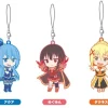 KonoSuba 2: Nendoroid Plus Rubber Charm Strap Set Aqua, Megumin & Darkness Vol.2
