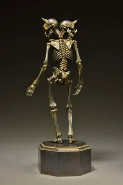 KT Project KT-005 Takeya Style Jizai Okimono - Skeleton Iron Rust Color