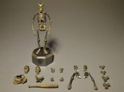 KT Project KT-005 Takeya Style Jizai Okimono - Skeleton Iron Rust Color