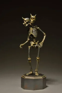 KT Project KT-005 Takeya Style Jizai Okimono - Skeleton Iron Rust Color