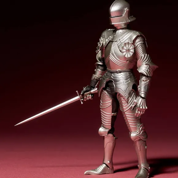 KT Project Takeya Shiki Jizai Okimono: 15th Century Gothic Style Field Armor (Silver)