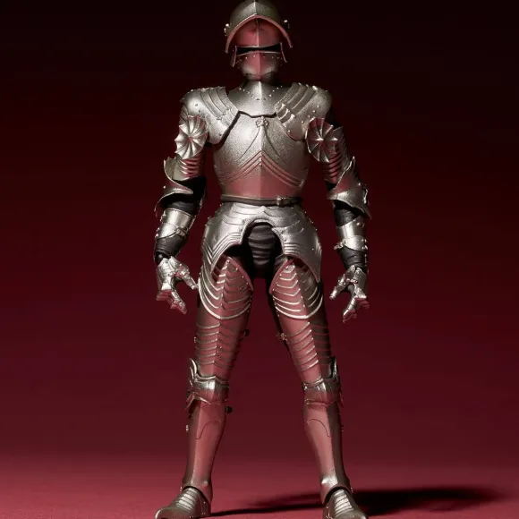 KT Project Takeya Shiki Jizai Okimono: 15th Century Gothic Style Field Armor (Silver)