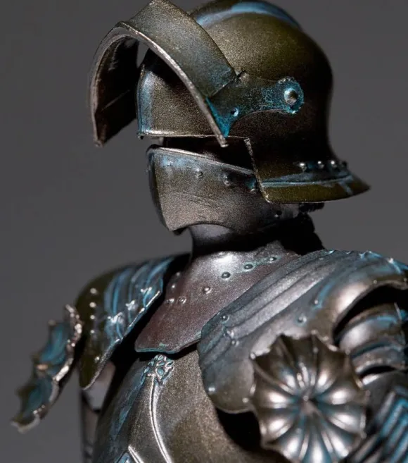 KT Project Takeya Shiki Jizai Okimono: 15th Century Gothic Style Field Armor (Bronze)