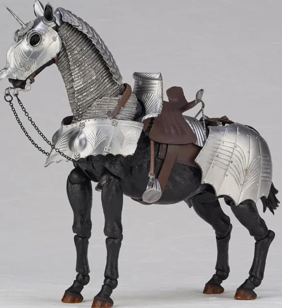 KT Project Takeya Shiki Jizai Okimono: 15th Century Gothic Equestrian Armor Silver