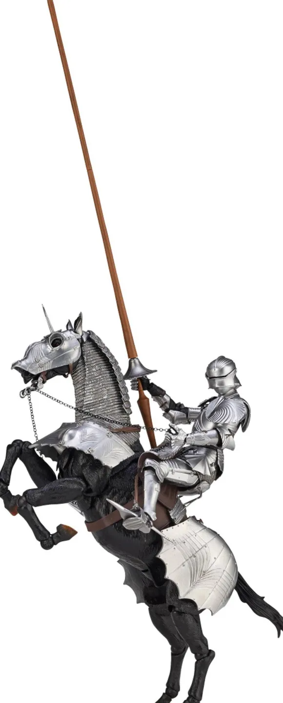 KT Project Takeya Shiki Jizai Okimono: 15th Century Gothic Equestrian Armor Silver