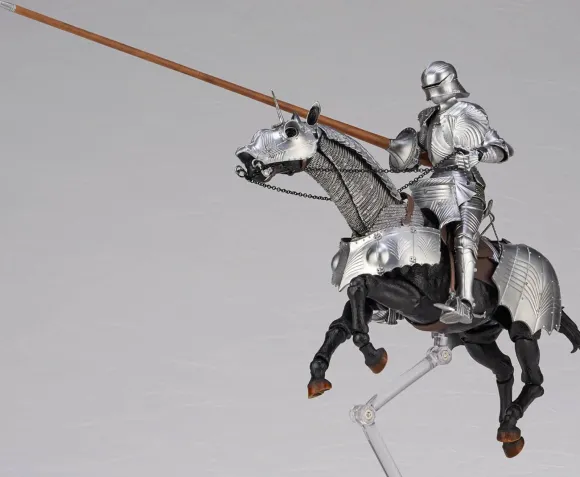 KT Project Takeya Shiki Jizai Okimono: 15th Century Gothic Equestrian Armor Silver