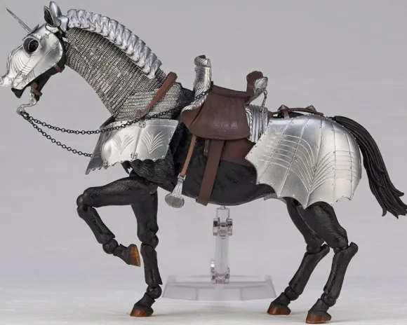 KT Project Takeya Shiki Jizai Okimono: 15th Century Gothic Equestrian Armor Silver