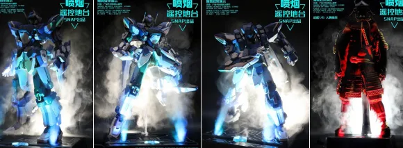 LED Smoke Stand 1/12, 1/6 Figure Compatible