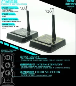 LED Smoke Stand 1/12, 1/6 Figure Compatible