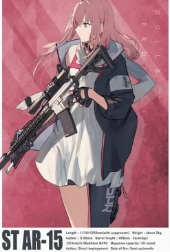 1/12 Little Armory: [LADF24] Anime: Girls Frontline ST-AR15 Type