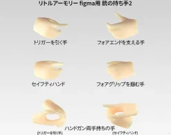 1/12 Little Armory: LAOP12: figma Hands for Guns 2 - Handgun Set