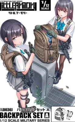 1/12 Little Armory [LD036] Backpack Set A