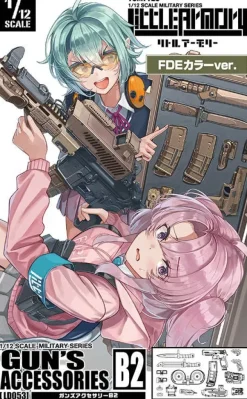 1/12 Little Armory [LD053] Gun's Accessories B2 FDE Color ver.