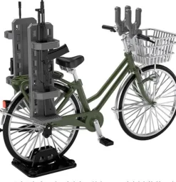 1/12 Little Armory (LM007) Bicycle for School Attendance (for D.D.A School) Olive Drab