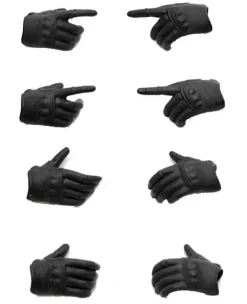 LittleArmory-OP3: figma Tactical Gloves (Stealth Black) (LittleArmory) (Reissue)