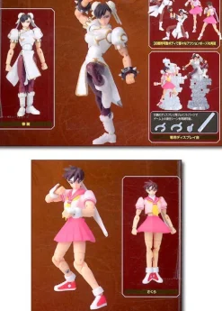MAEX-04 Microman Chun-Li White & Sakura Pink Set