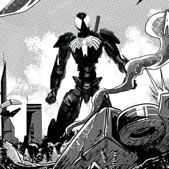 Mondo Mecha - Marvel Comics: Action Figure - #01 Spider-Man Mecha (Symbiote)