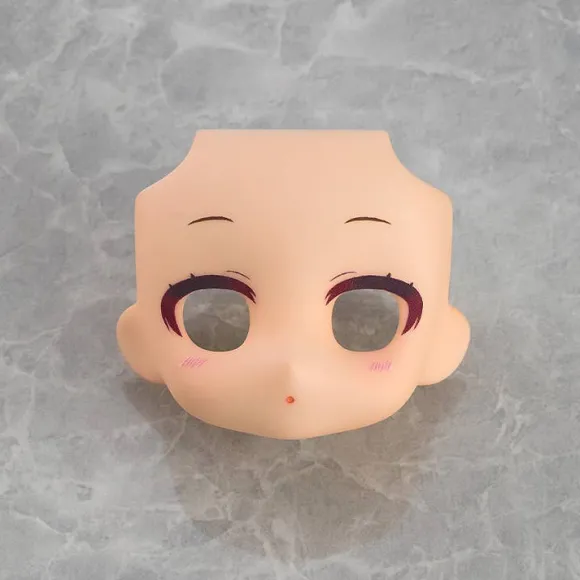Nendoroid Doll Customizable Face Plate - Narrowed Eyes: With Makeup (Peach)