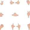 Nendoroid Doll: Hand Parts Set 02 (Peach)