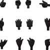 Nendoroid Doll: Hand Parts Set Gloves Ver. (Black)