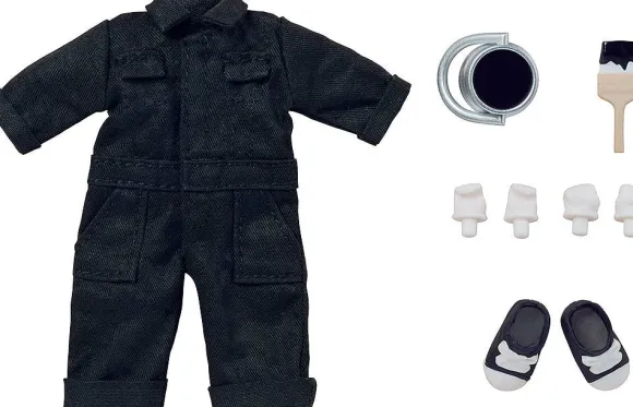 Nendoroid Doll Outfit Set: Colorful Coveralls (Black)