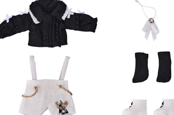 Nendoroid Doll Outfit Set: Suspender Shorts Set (Black & White)